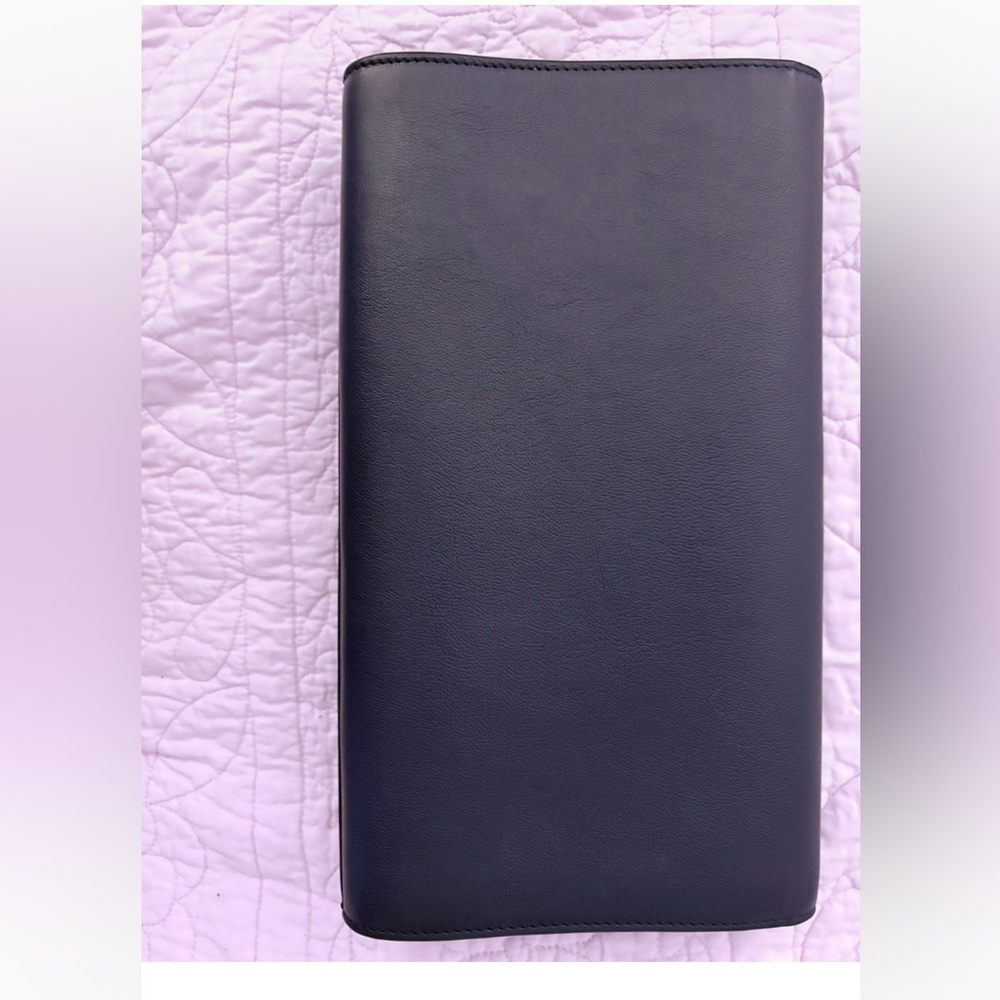 Yves Saint Laurent Large Deep Navy Clutch (approx 11.5x6.5”) - Picture 5 of 7